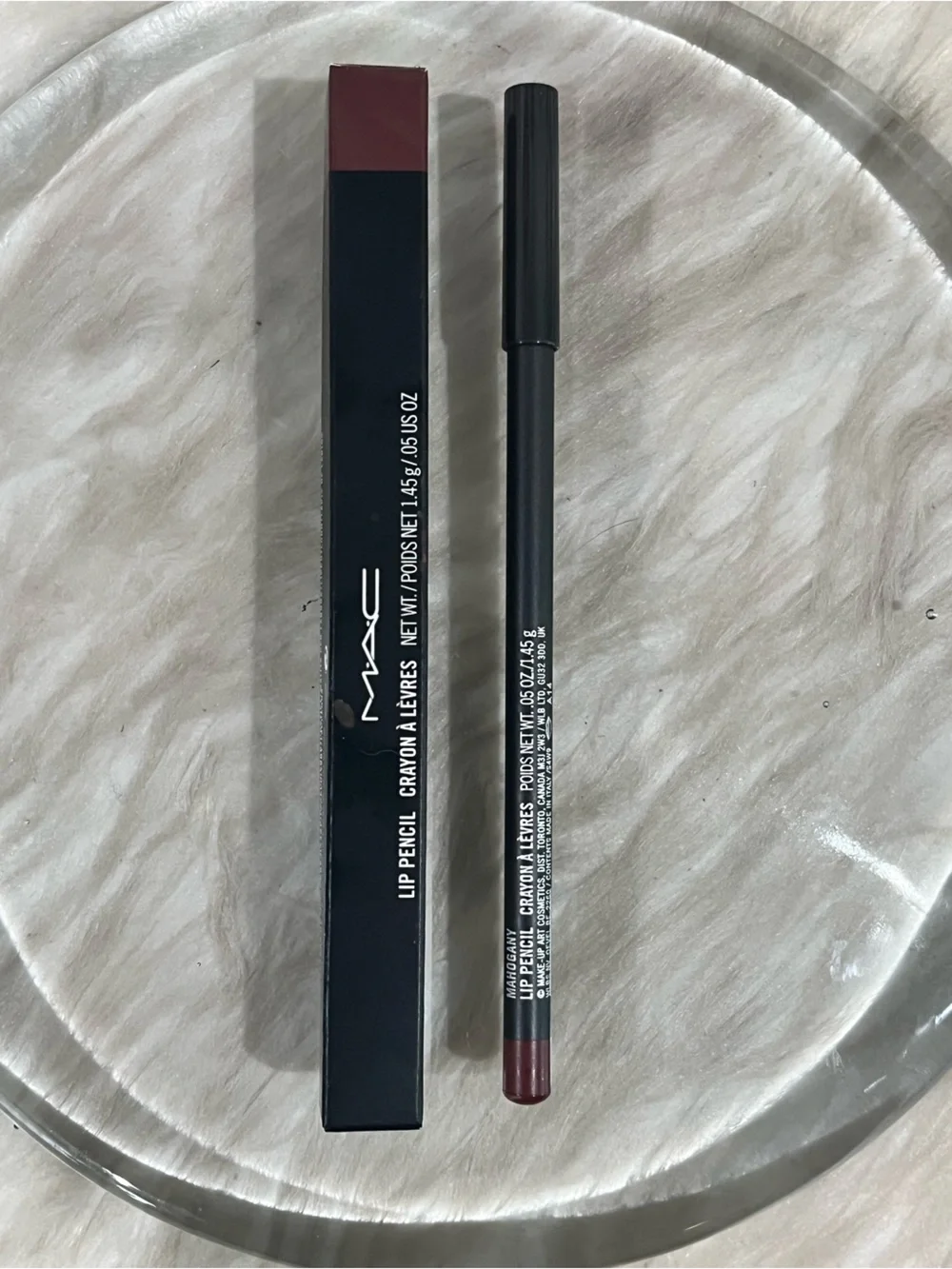 NEW MAC Cosmetics Lip Pencil Creamy Lip Liner Mahogany Intense Reddish Brown